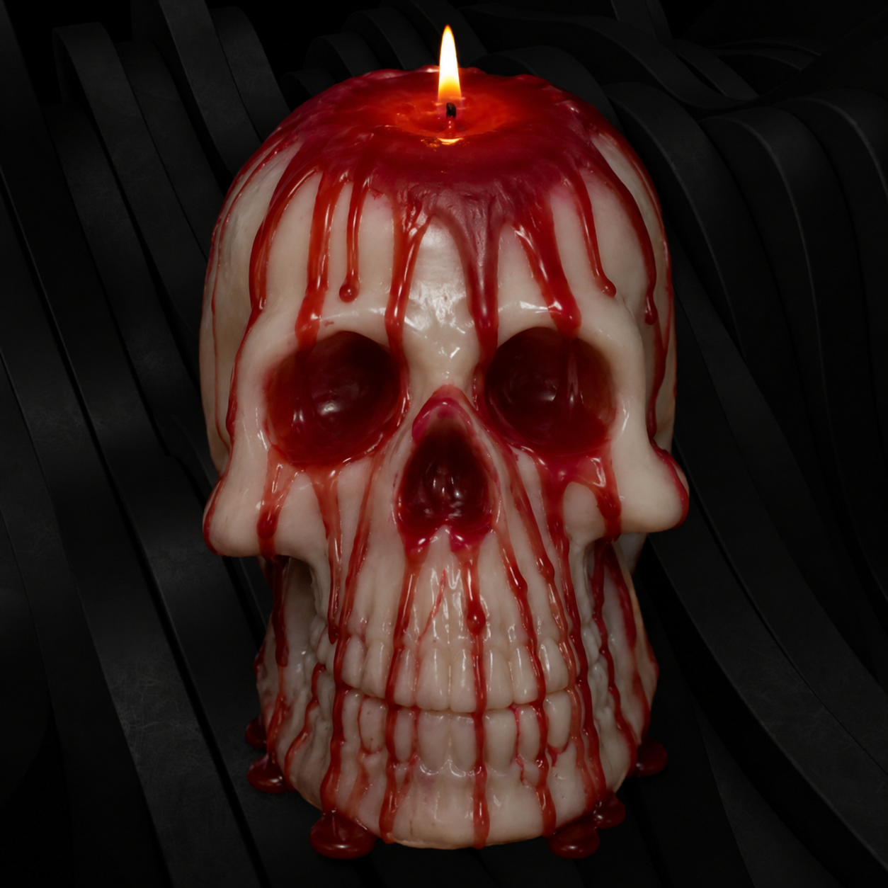 Bleeding Skull scented with Dragon’s Blood.