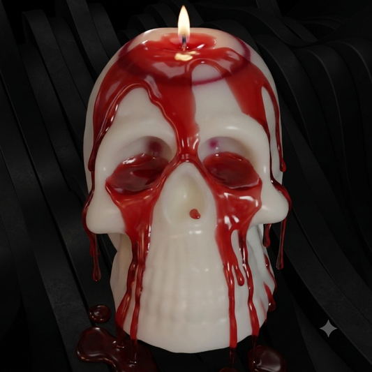 Bleeding Skull scented with Dragon’s Blood.